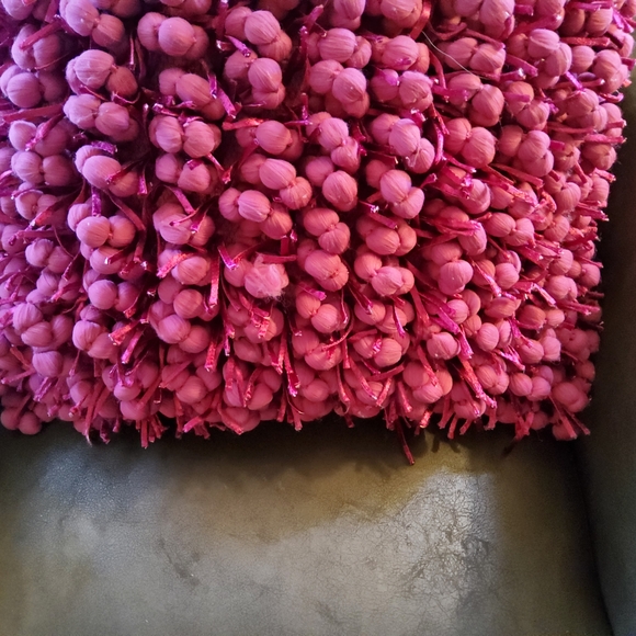 Cloud 9 Design Fuchsia Textured Accent Pillow - Picture 3 of 7